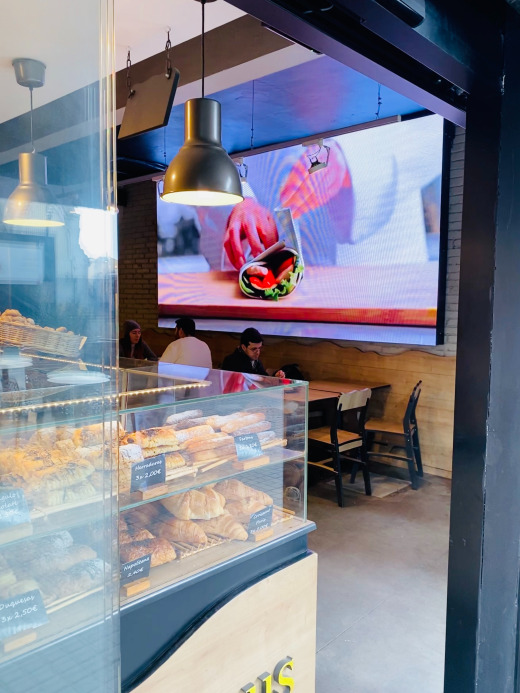 Gama Vision, boulangerie ecran